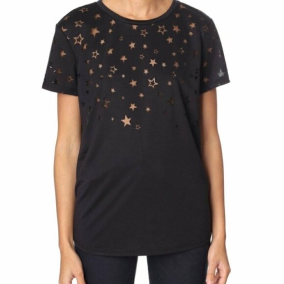 Scotch & Soda Burnout Tee Black Stars Soft XS - Picture 1 of 12